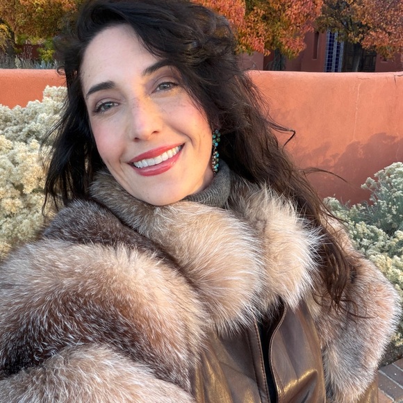 Jackets & Blazers - Vintage Luxurious Fur Collar Coat